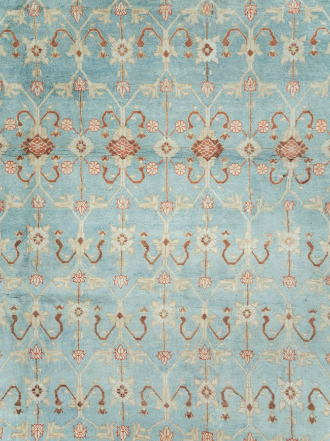 Antique Indian Cotton Agra Carpet, No.16988 - Gss