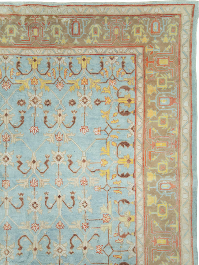 Antique Indian Cotton Agra Carpet, No.16988 - Gss