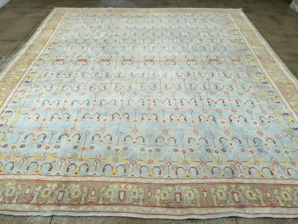Antique Indian Cotton Agra Carpet, No.16988 - Gss