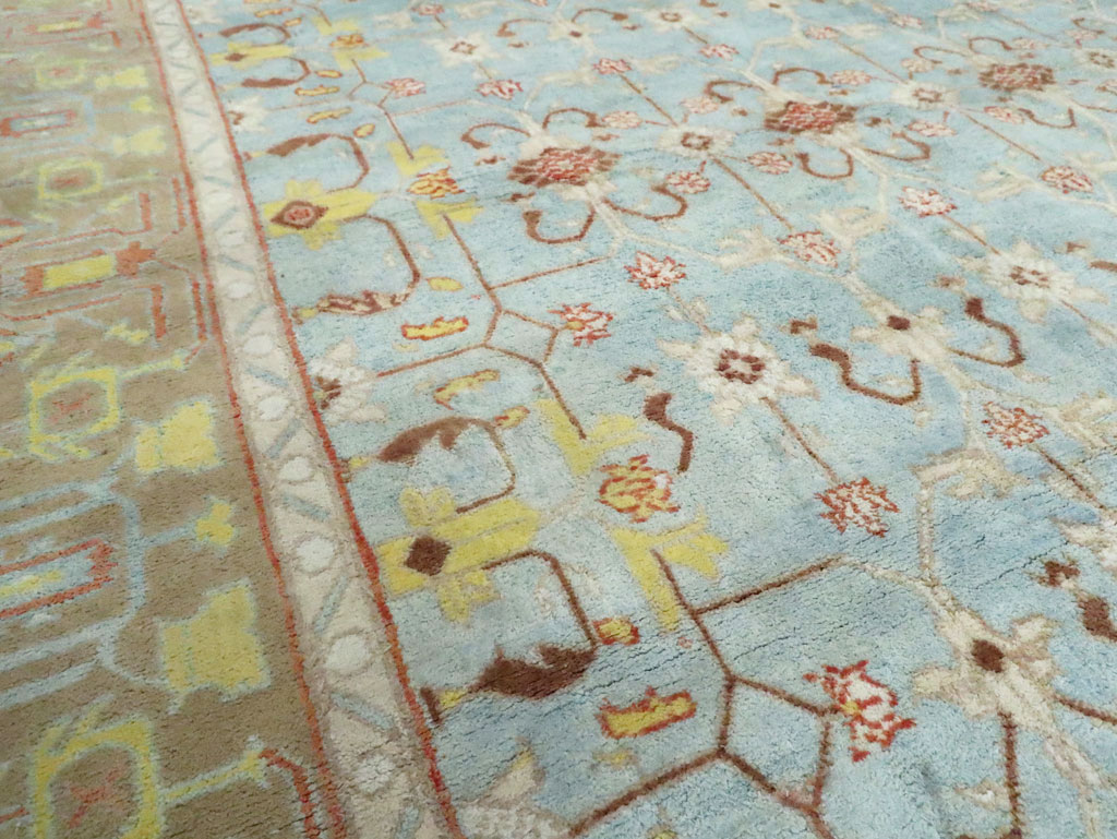 Antique Indian Cotton Agra Carpet, No.16988 - Gss