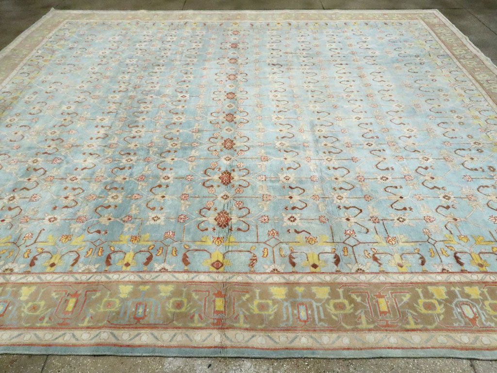 Antique Indian Cotton Agra Carpet, No.16988 - Gss