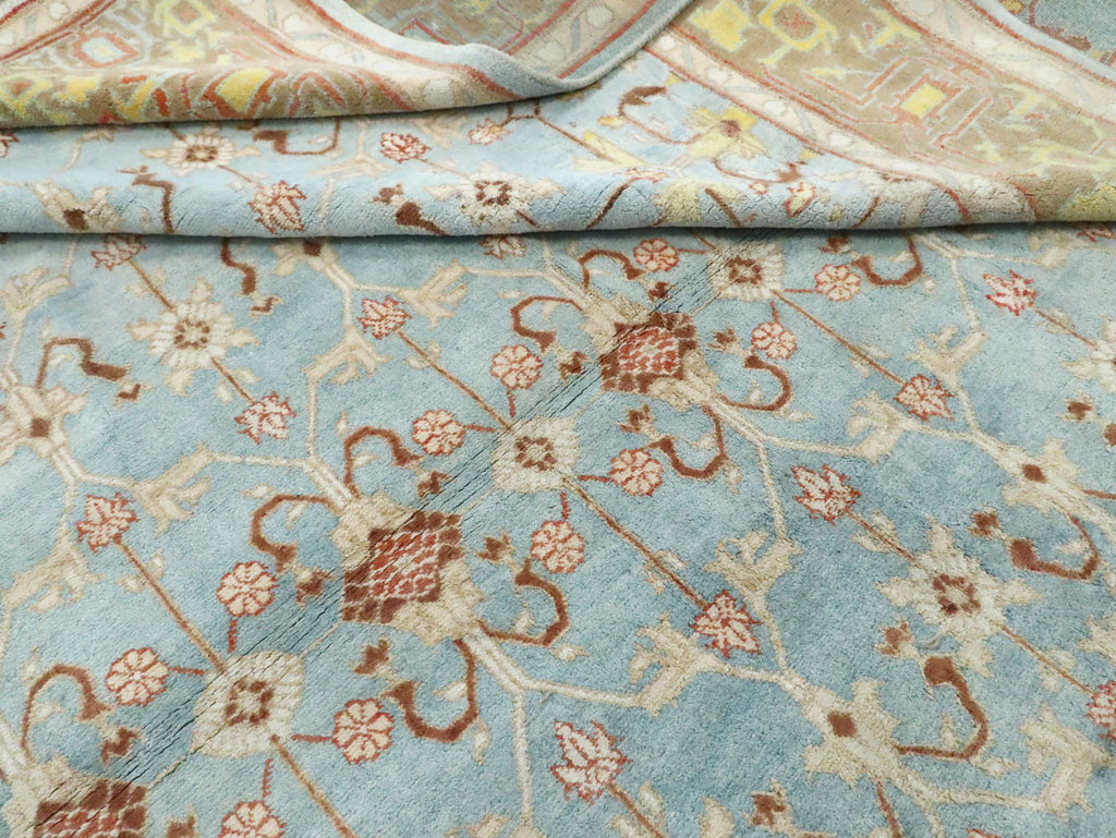 Antique Indian Cotton Agra Carpet, No.16988 - Gss