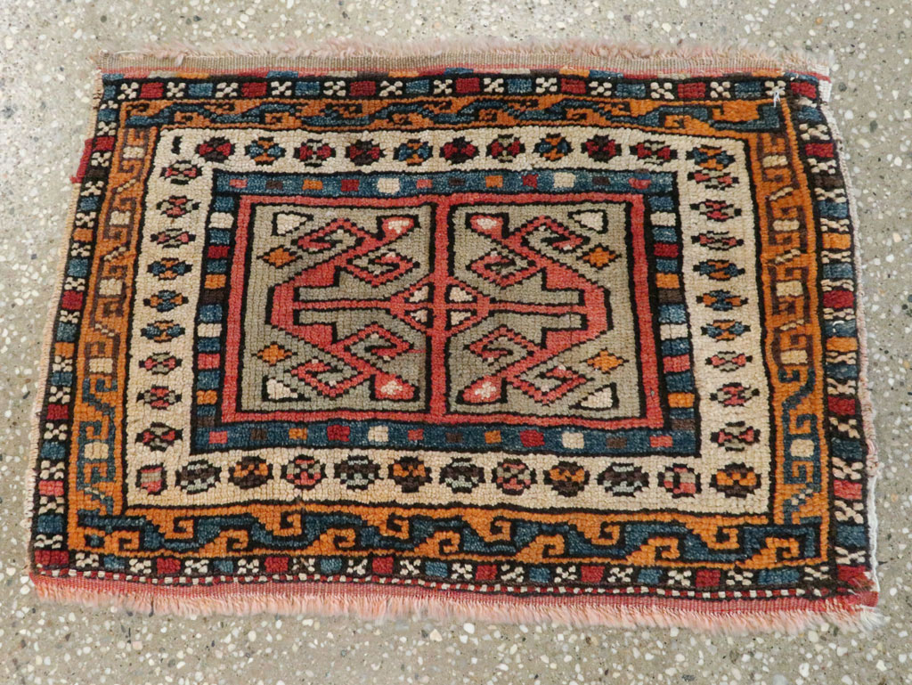 Antique Persian Kurdish Rug (Pair: 2 of 2), No.16995 - Gss