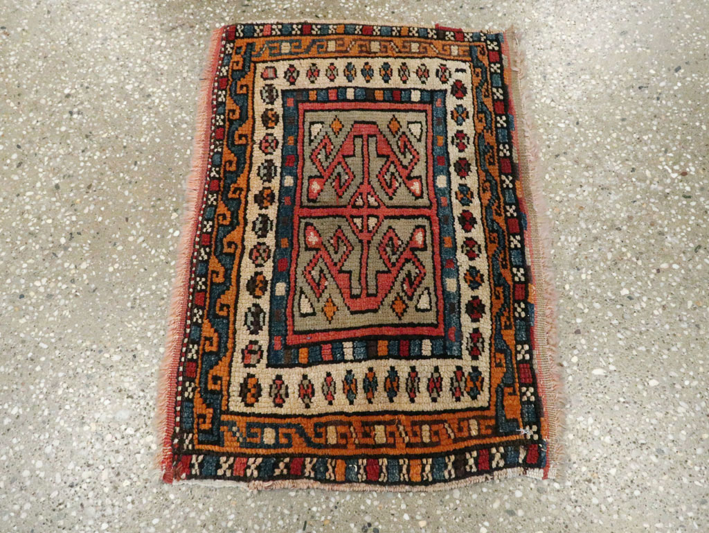 Antique Persian Kurdish Rug (Pair: 2 of 2), No.16995 - Gss