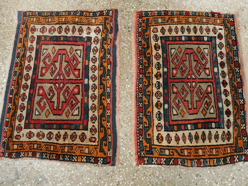 Antique Persian Kurdish Rug (Pair: 2 of 2), No.16995 - Gss