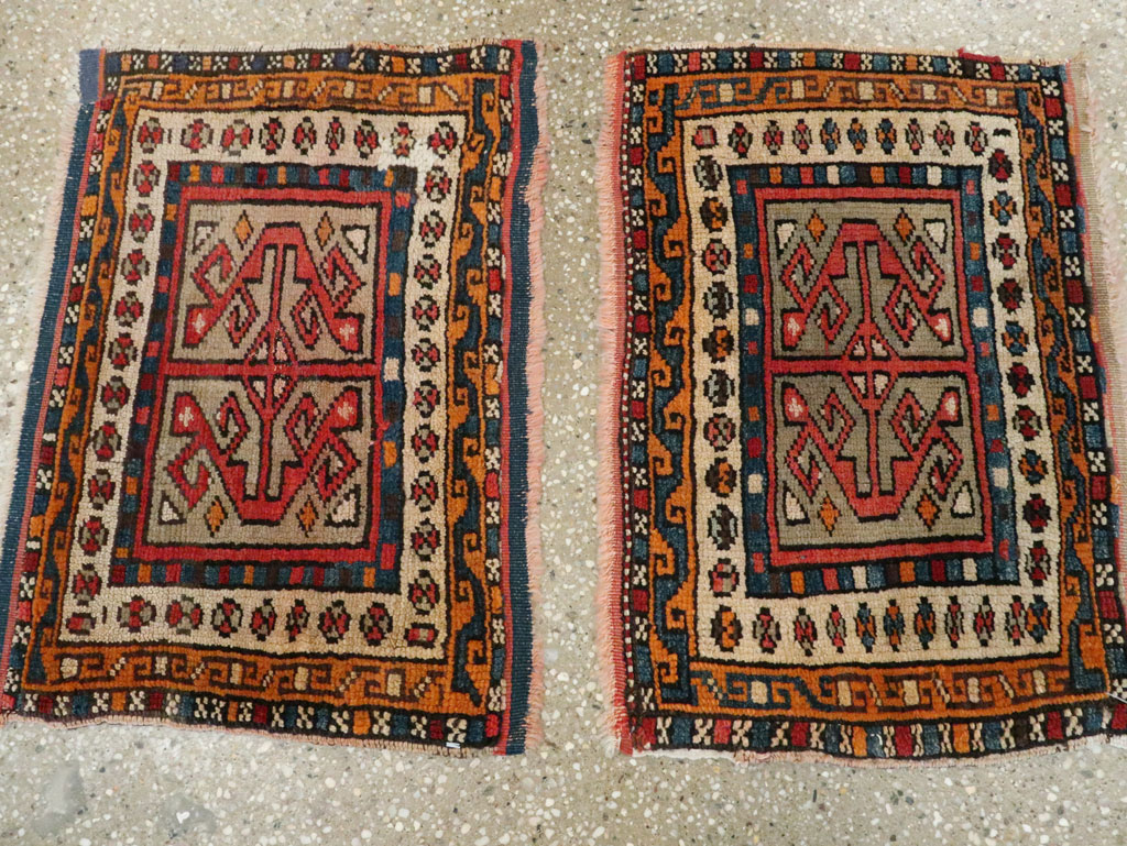 Antique Persian Kurdish Rug (Pair: 2 of 2), No.16995 - Gss