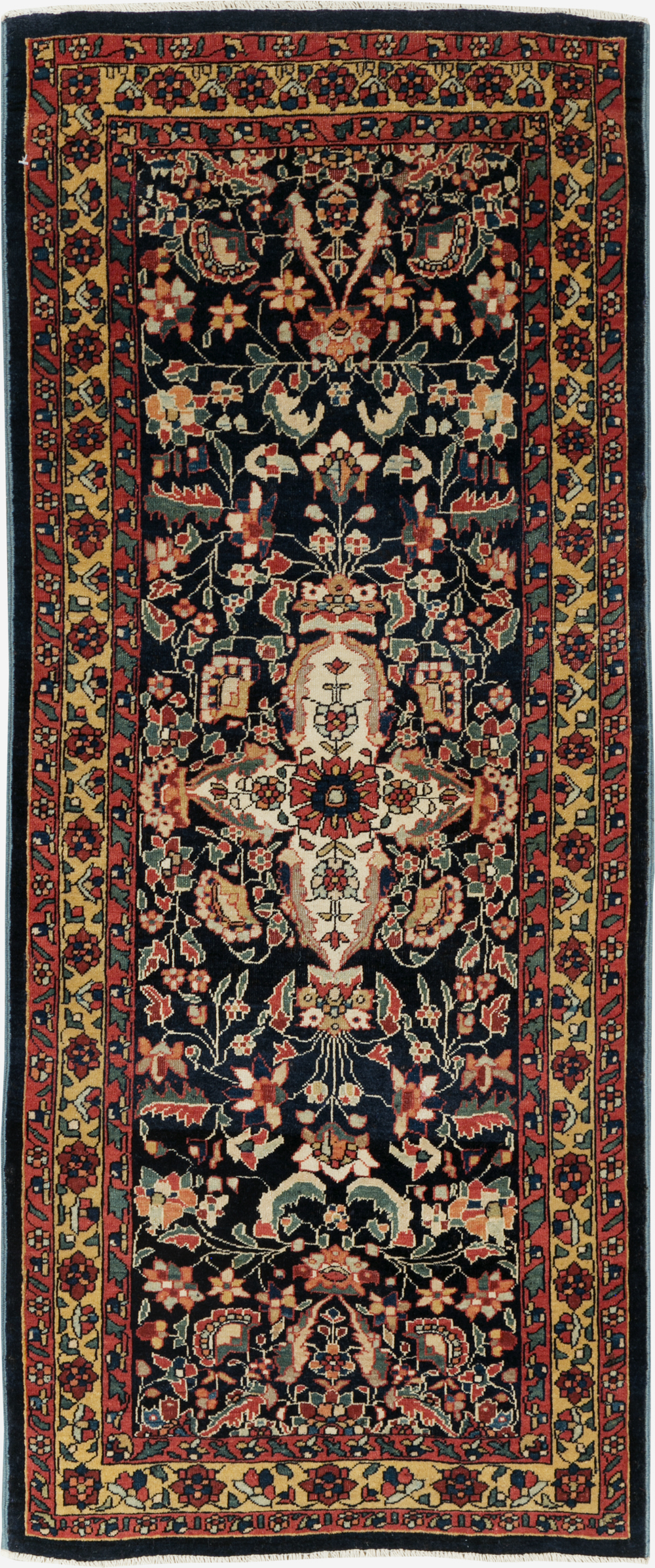 Antique Persian Sarouk Fereghan Throw Rug (Pair: 1 of 2), No.16996 - Gss