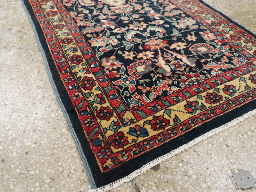 Antique Persian Sarouk Fereghan Throw Rug (Pair: 2 of 2), No.16997 - Gss