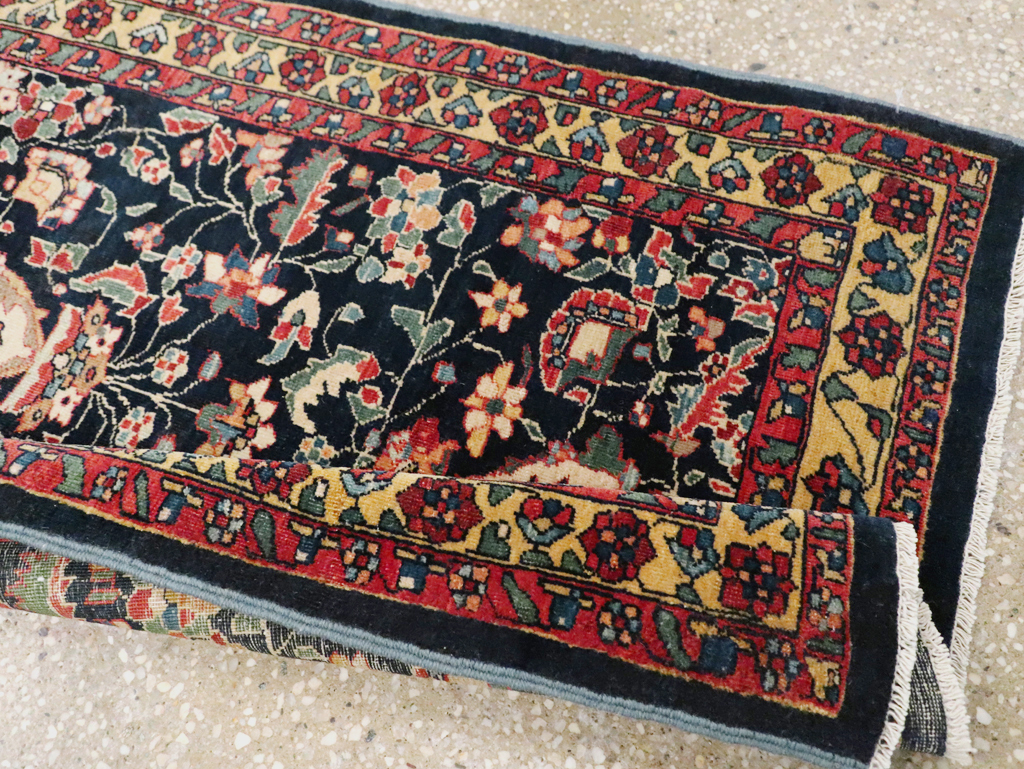 Antique Persian Sarouk Fereghan Throw Rug (Pair: 2 of 2), No.16997 - Gss