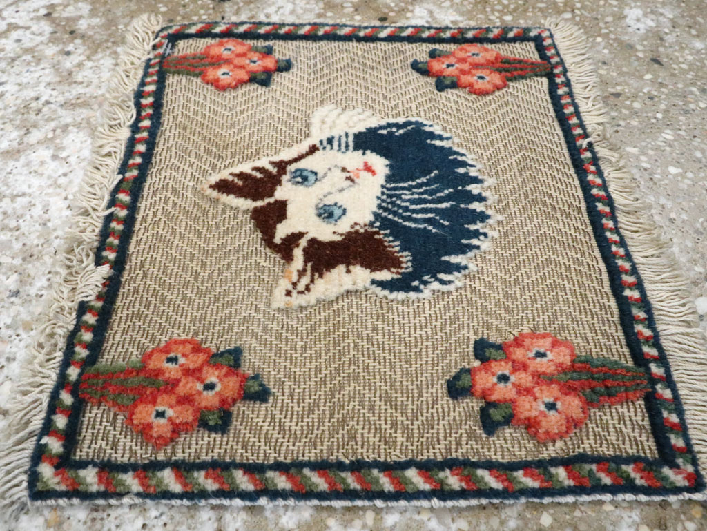 Vintage Persian Souf Tabriz Pictorial Rug (Pair: 1 of 2), No.16999 - Gss