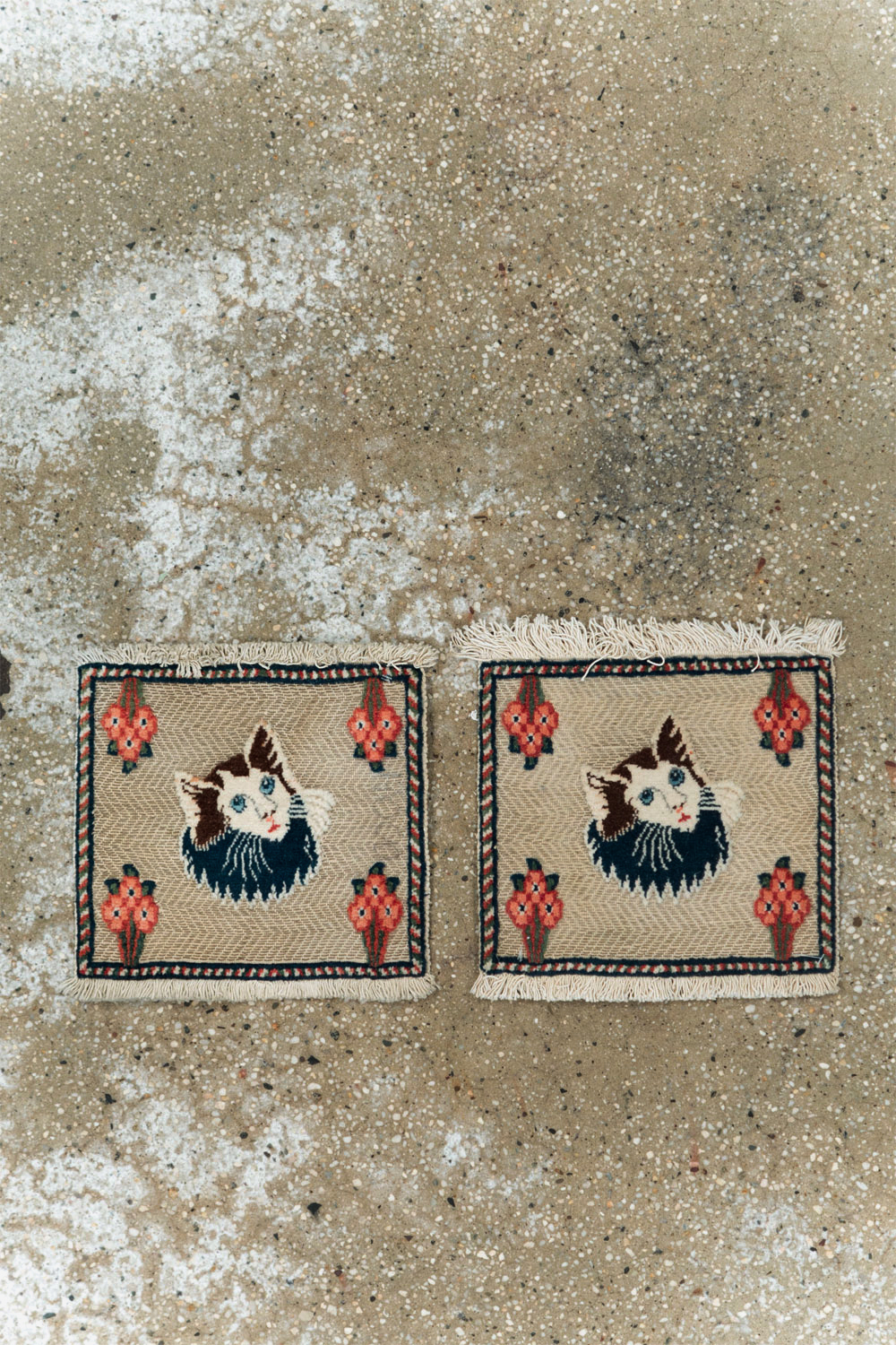 Vintage Persian Souf Tabriz Pictorial Rug (Pair: 2 of 2), No.17000 - Gss