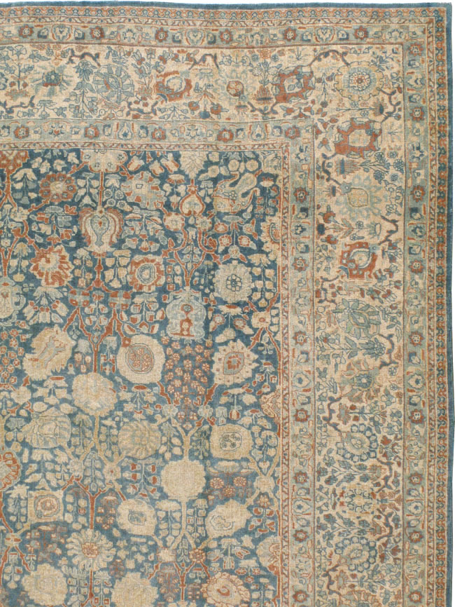 Antique Persian Tabriz Carpet, No.17016 - Gss