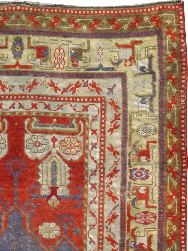 Rare Antique Silk Turkish Kayseri Rug, No.17019 - Gss