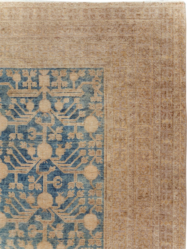 Antique East Turkestan Khotan Carpet, No.17023 - Gss