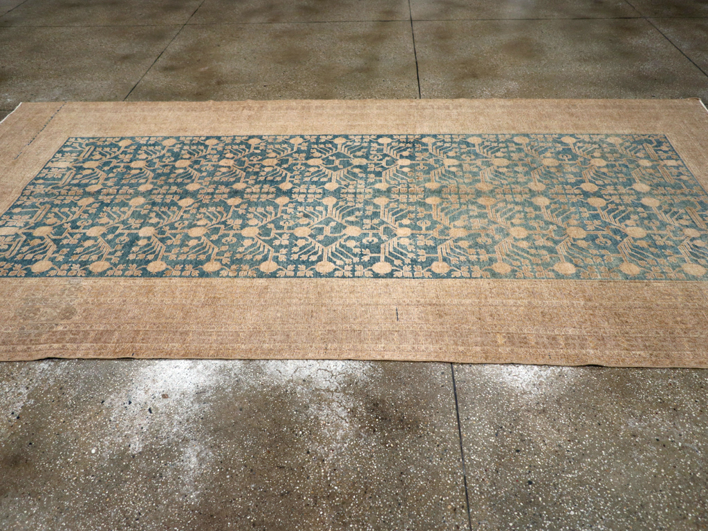 Antique East Turkestan Khotan Carpet, No.17023 - Gss