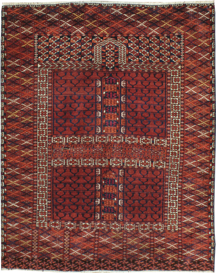 Antique Persian Tekke Rug, No.17025 - Gss