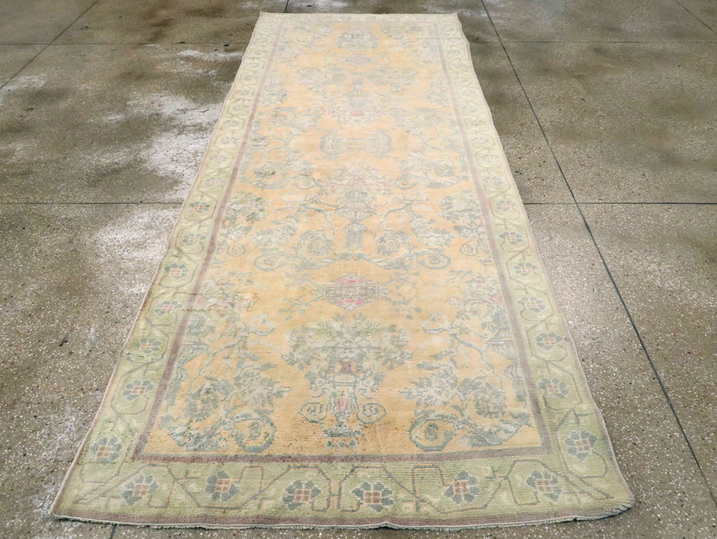 Vintage Indian Cotton Agra Wide Gallery Runner , No.17048 - Gss