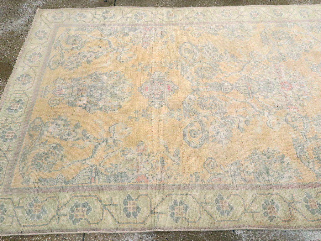 Vintage Indian Cotton Agra Wide Gallery Runner , No.17048 - Gss