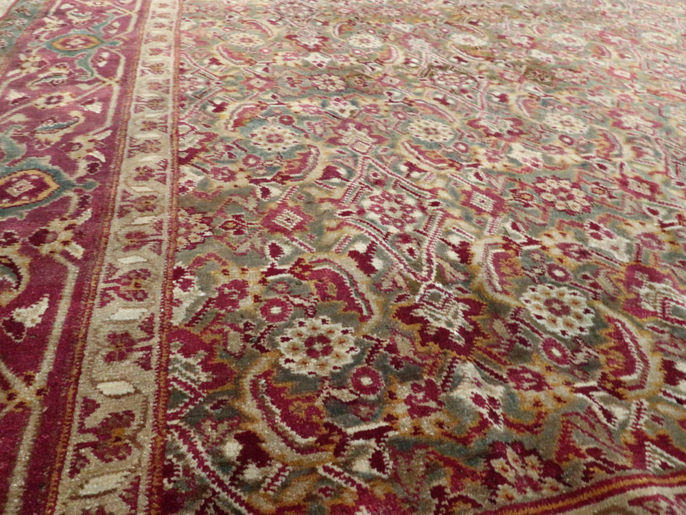 Antique Indian Agra Carpet, No.17050 - Gss