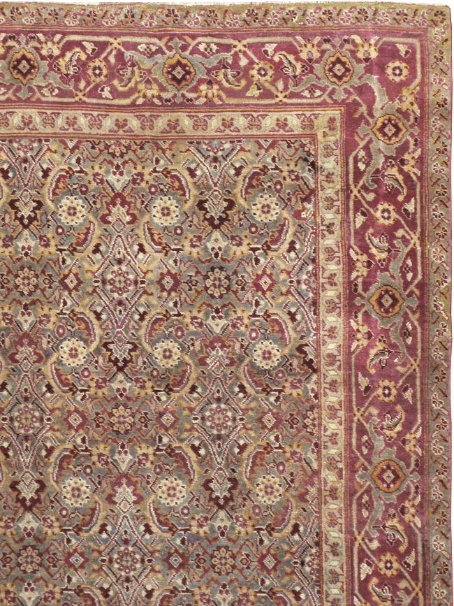 Antique Indian Agra Carpet, No.17050 - Gss