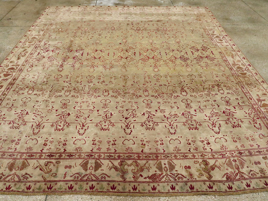 Antique Indian Agra Carpet, No.17051 - Gss