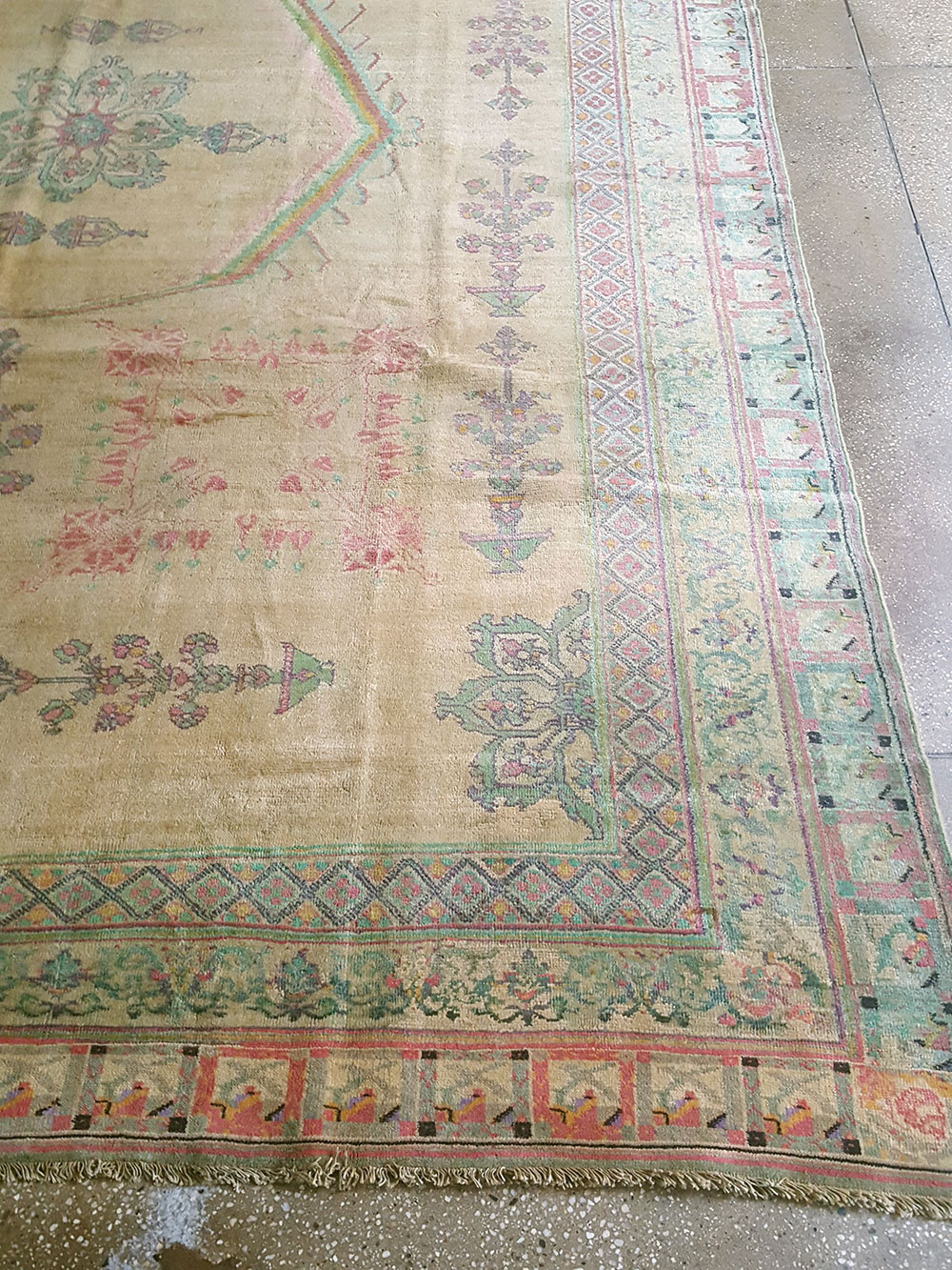 Antique Indian Agra Carpet, No.17052 - Gss