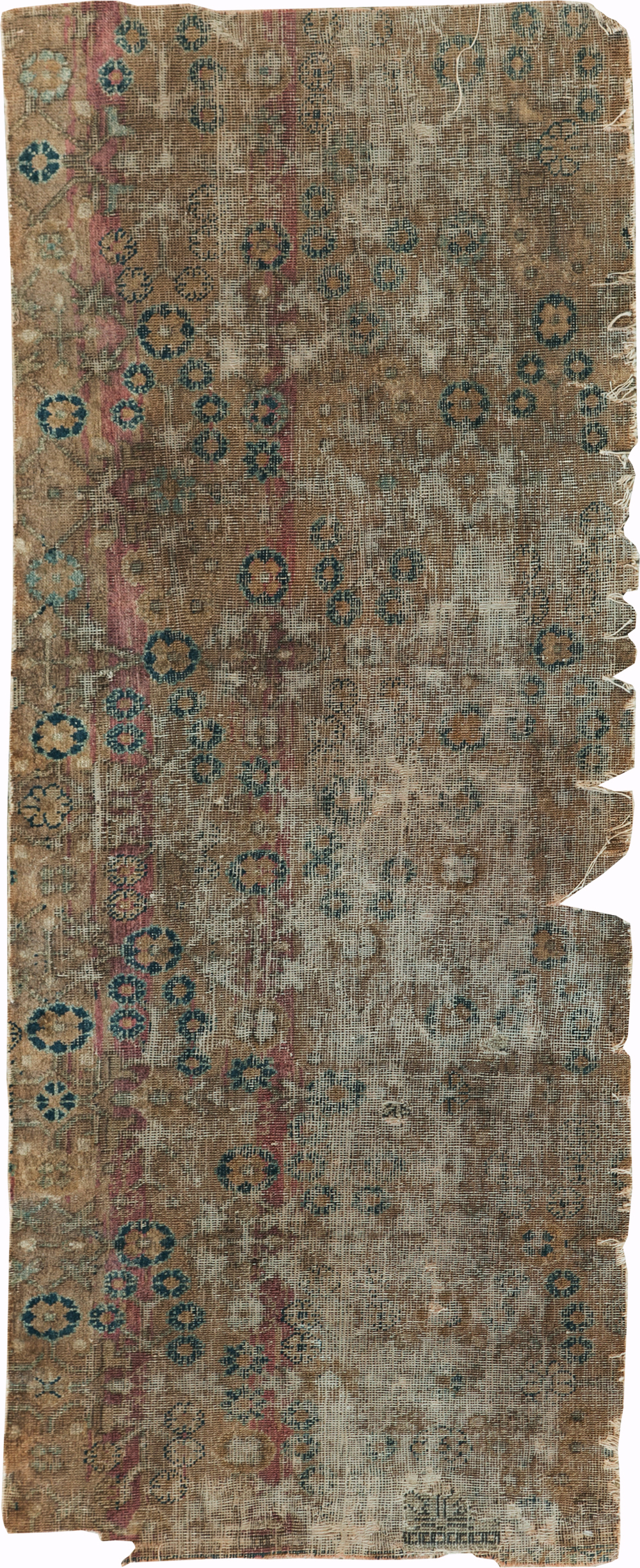 Antique East Turkestan Silk Khotan Fragment, No.17054 - Gss