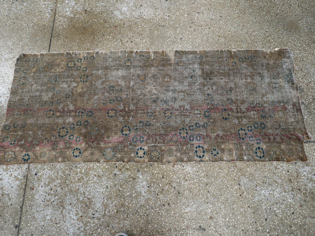 Antique East Turkestan Silk Khotan Fragment, No.17054 - Gss