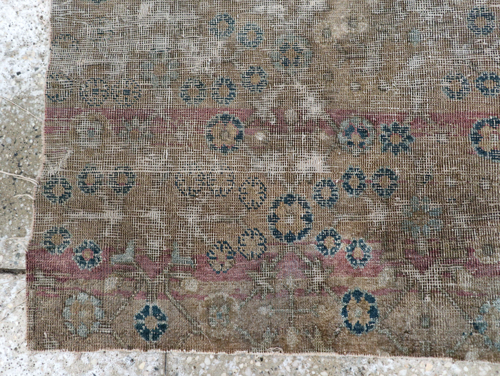 Antique East Turkestan Silk Khotan Fragment, No.17054 - Gss