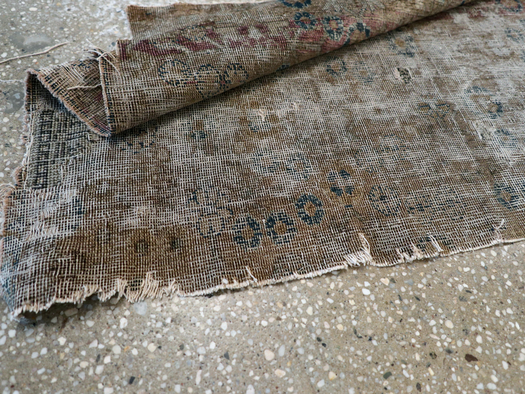 Silk 19th Century Antique East Turkestan Khotan Fragment, No.17054 - Gss