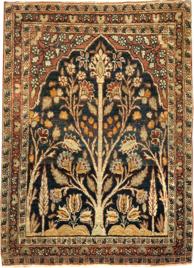 Antique Persian Tabriz Hagi Jalili Rug, No.17058 - Gss