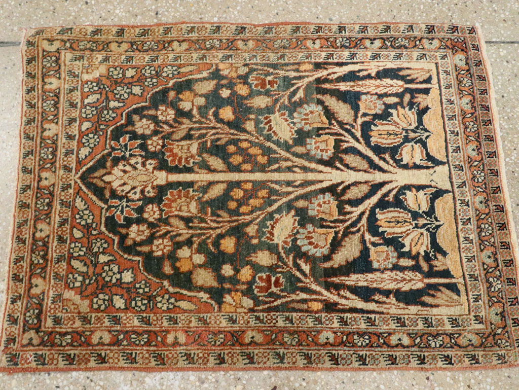 Antique Persian Tabriz Hagi Jalili Rug, No.17058 - Gss