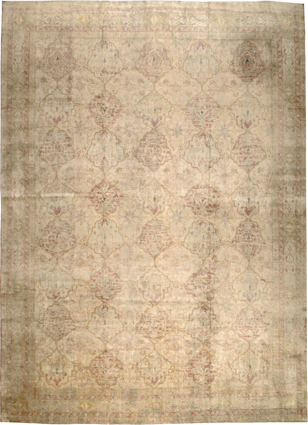Antique Indian Lahore Carpet, No.17060 - Gss