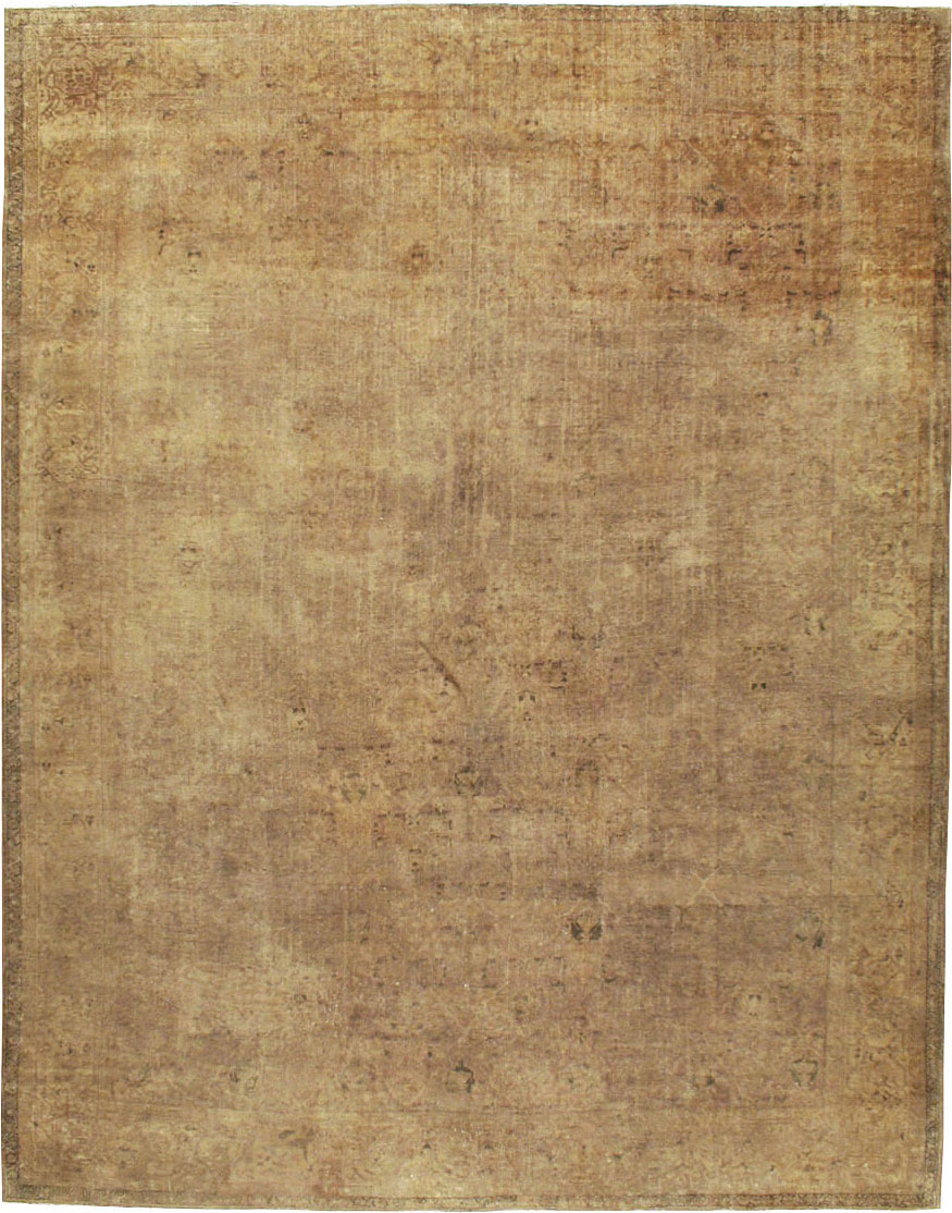 Antique Persian Mahal Distressed Carpet, No.17072 - Gss