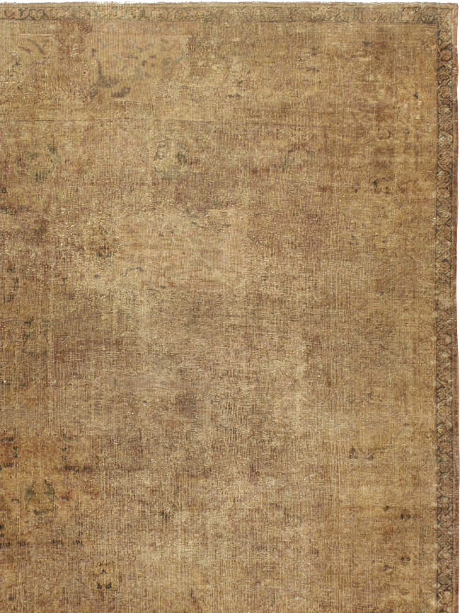 Antique Persian Mahal Distressed Carpet, No.17072 - Gss
