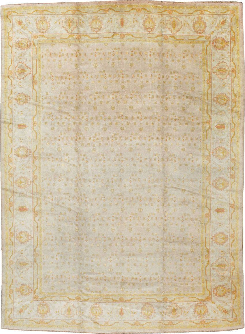 Antique Turkish Oushak Carpet, No.17077 - Gss
