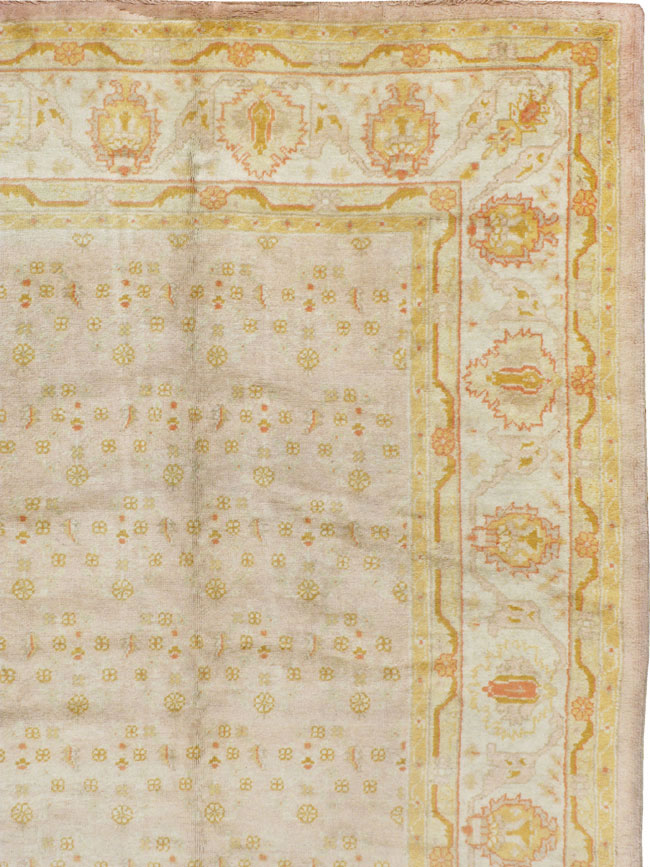 Antique Turkish Oushak Carpet, No.17077 - Gss