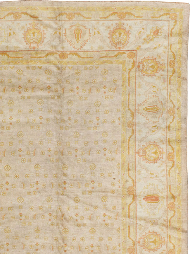 Antique Turkish Oushak Carpet, No.17077 - Gss