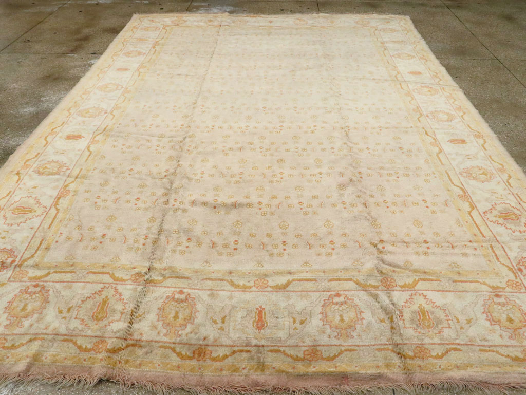 Antique Turkish Oushak Carpet, No.17077 - Gss