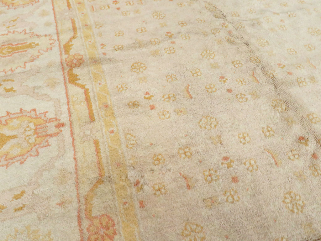 Antique Turkish Oushak Carpet, No.17077 - Gss