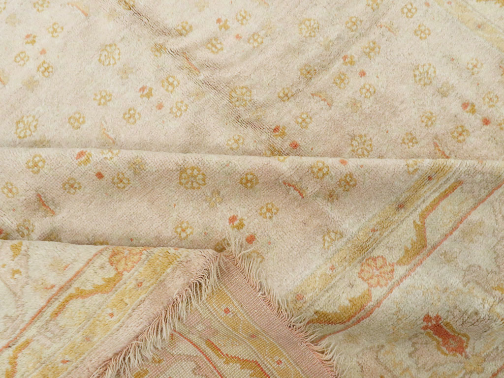 Antique Turkish Oushak Carpet, No.17077 - Gss