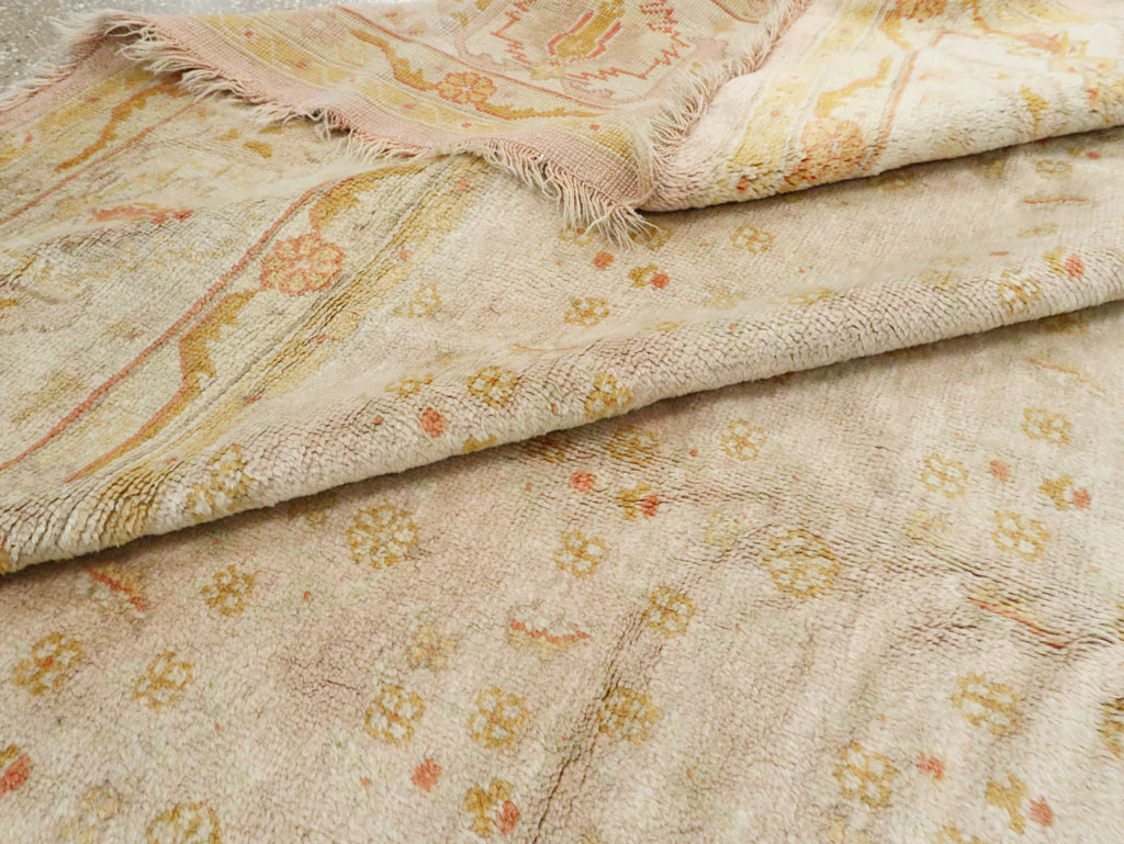 Antique Turkish Oushak Carpet, No.17077 - Gss