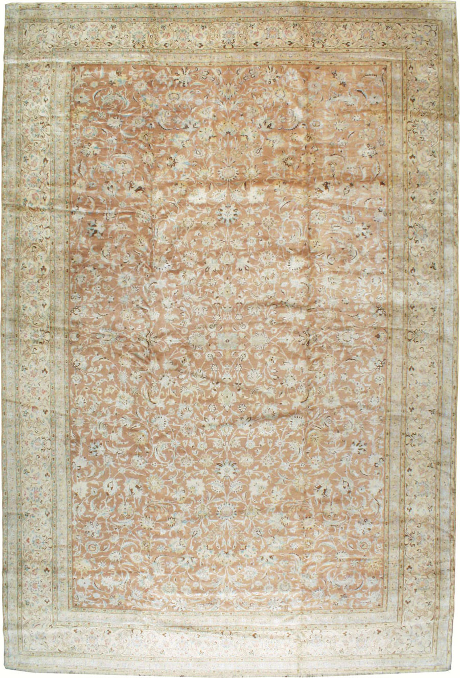 Vintage Persian Nain Carpet, No.17092 - Gss