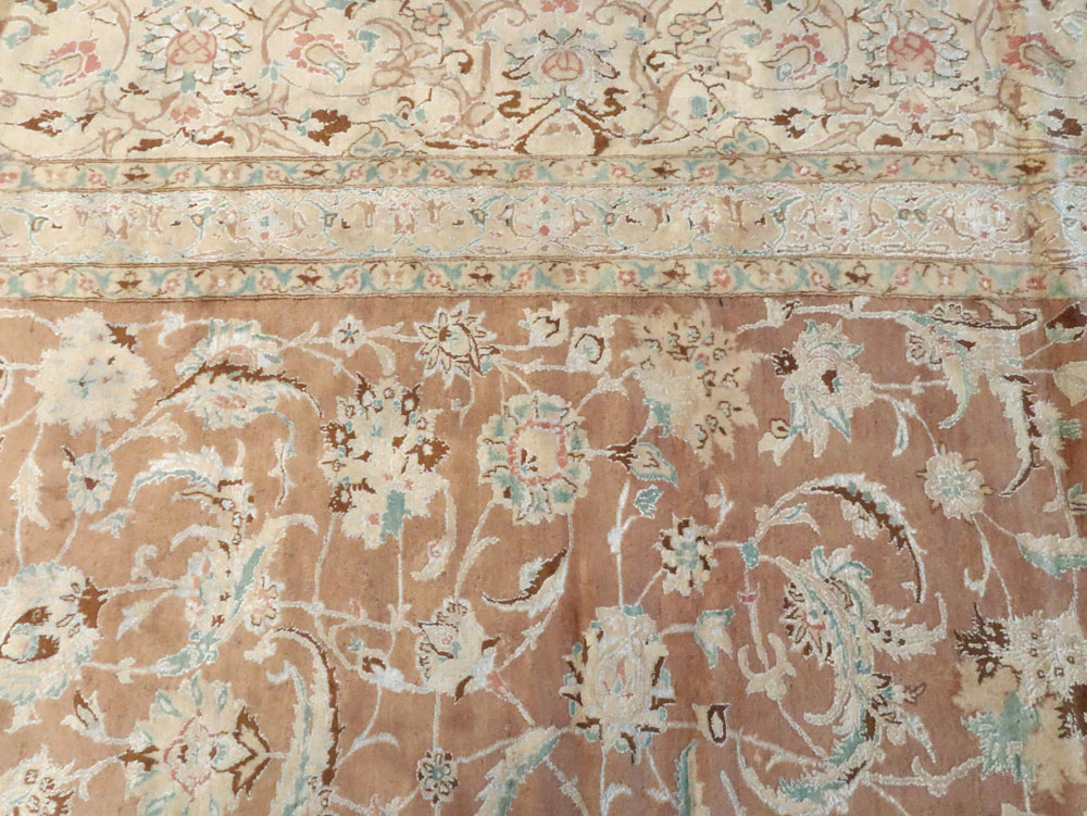 Vintage Persian Nain Carpet, No.17092 - Gss