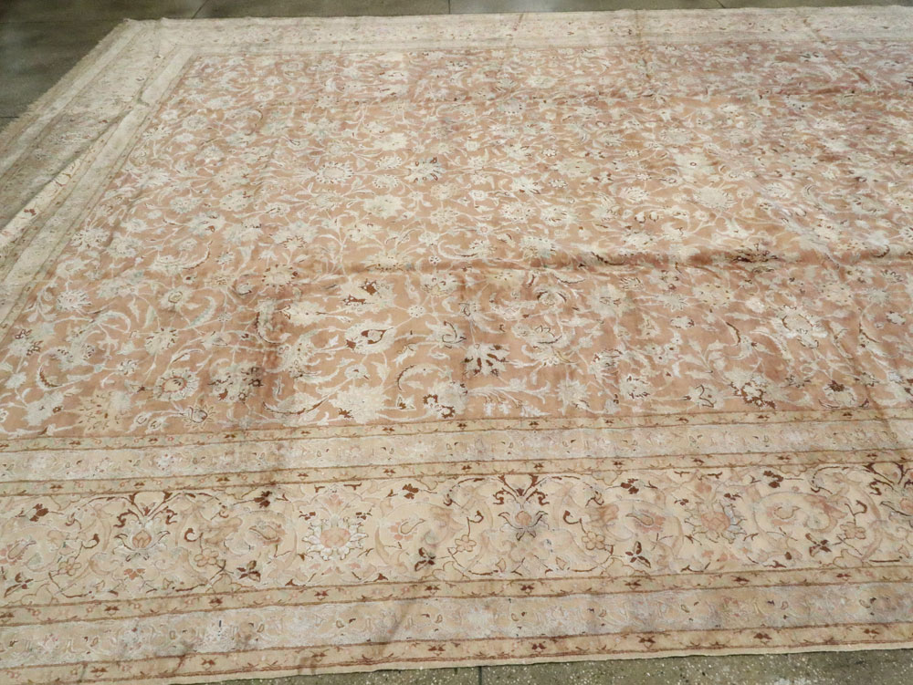 Vintage Persian Nain Carpet, No.17092 - Gss