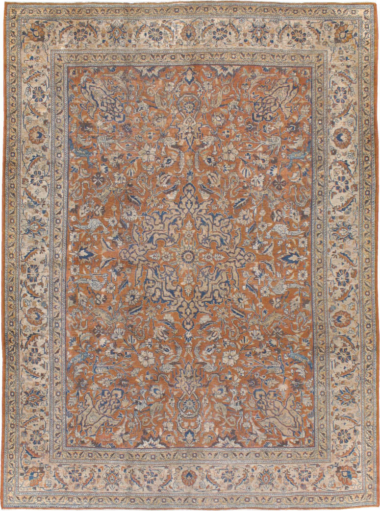 Antique Persian Tabriz Carpet, No.17115 - Gss