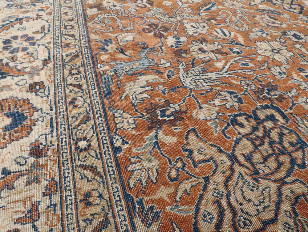 Antique Persian Tabriz Carpet, No.17115 - Gss
