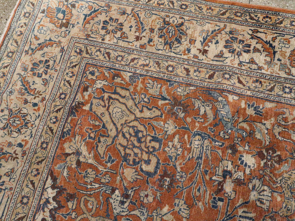 Antique Persian Tabriz Carpet, No.17115 - Gss