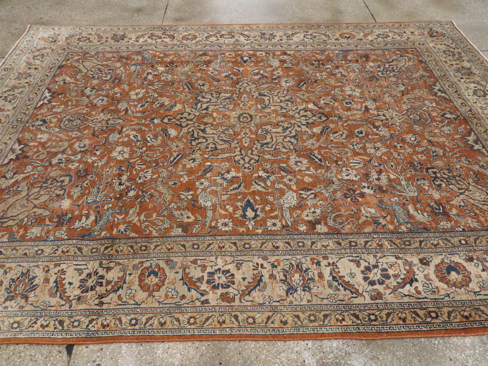 Antique Persian Tabriz Carpet, No.17115 - Gss