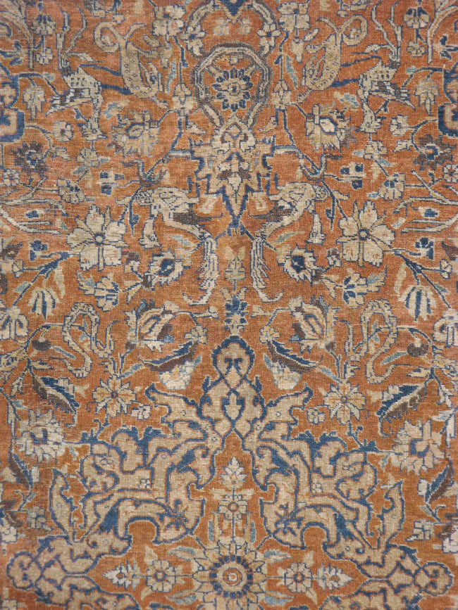 Antique Persian Tabriz Carpet, No.17115 - Gss